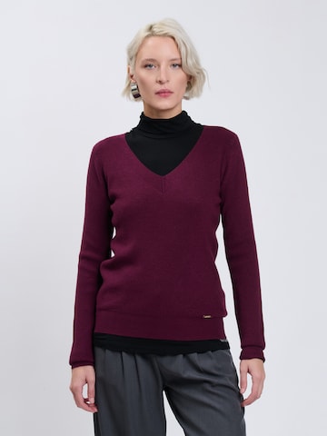 Influencer Trui in Lila: voorkant