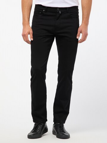 PIERRE CARDIN Regular Chino Pants in Black: front