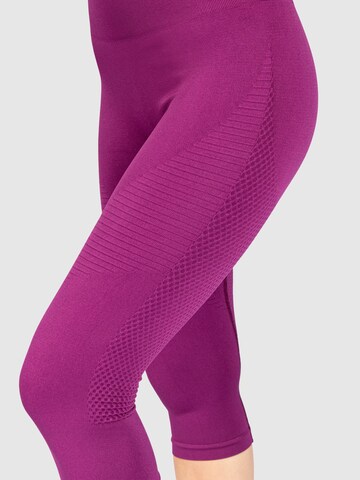 Smilodox Skinny Leggings 'Bloom' in Lila