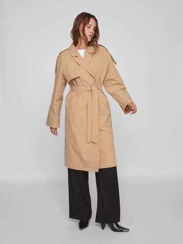 VILA Between-seasons coat 'Dessa' in Beige: front