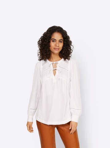 heine Blouse in Wit: voorkant