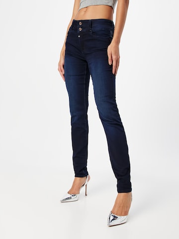 Skinny Jeans 'Enya' de la TIMEZONE pe albastru: față