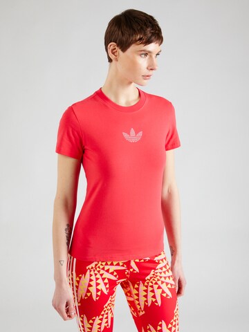 T-shirt ADIDAS ORIGINALS en rose : devant