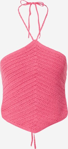 Gina Tricot Gebreide top 'Ylvie' in Roze: voorkant