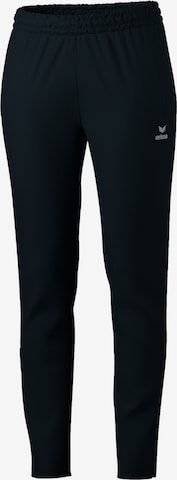 ERIMA Tapered Urheiluhousut värissä musta: etupuoli