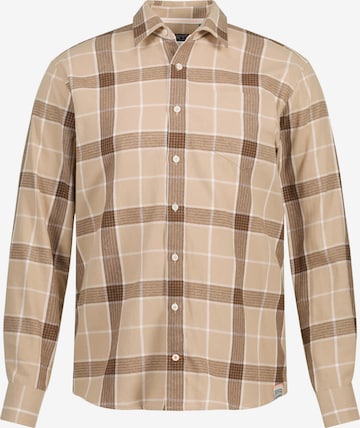 STHUGE Regular fit Button Up Shirt in Beige: front