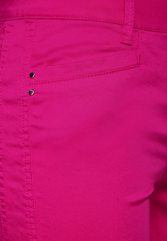 STREET ONE Slimfit Chinohose in Pink