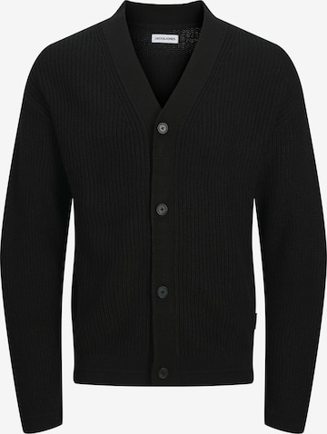 Jack & Jones Junior - Cárdigan en negro: frente