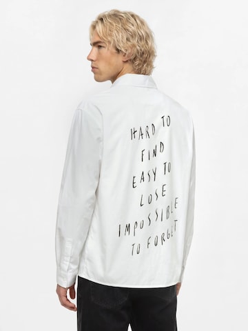 Regular fit Camicia 'KLJ X Pietro Terzini' di KARL LAGERFELD JEANS in bianco: frontale