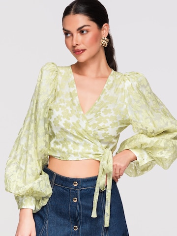 Ombre Blouse in Groen
