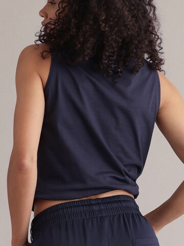 Hey Honey Top 'Cropped' in Blau