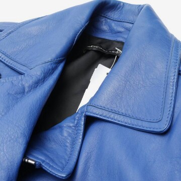 Balenciaga Lederjacke / Ledermantel XS in Blau