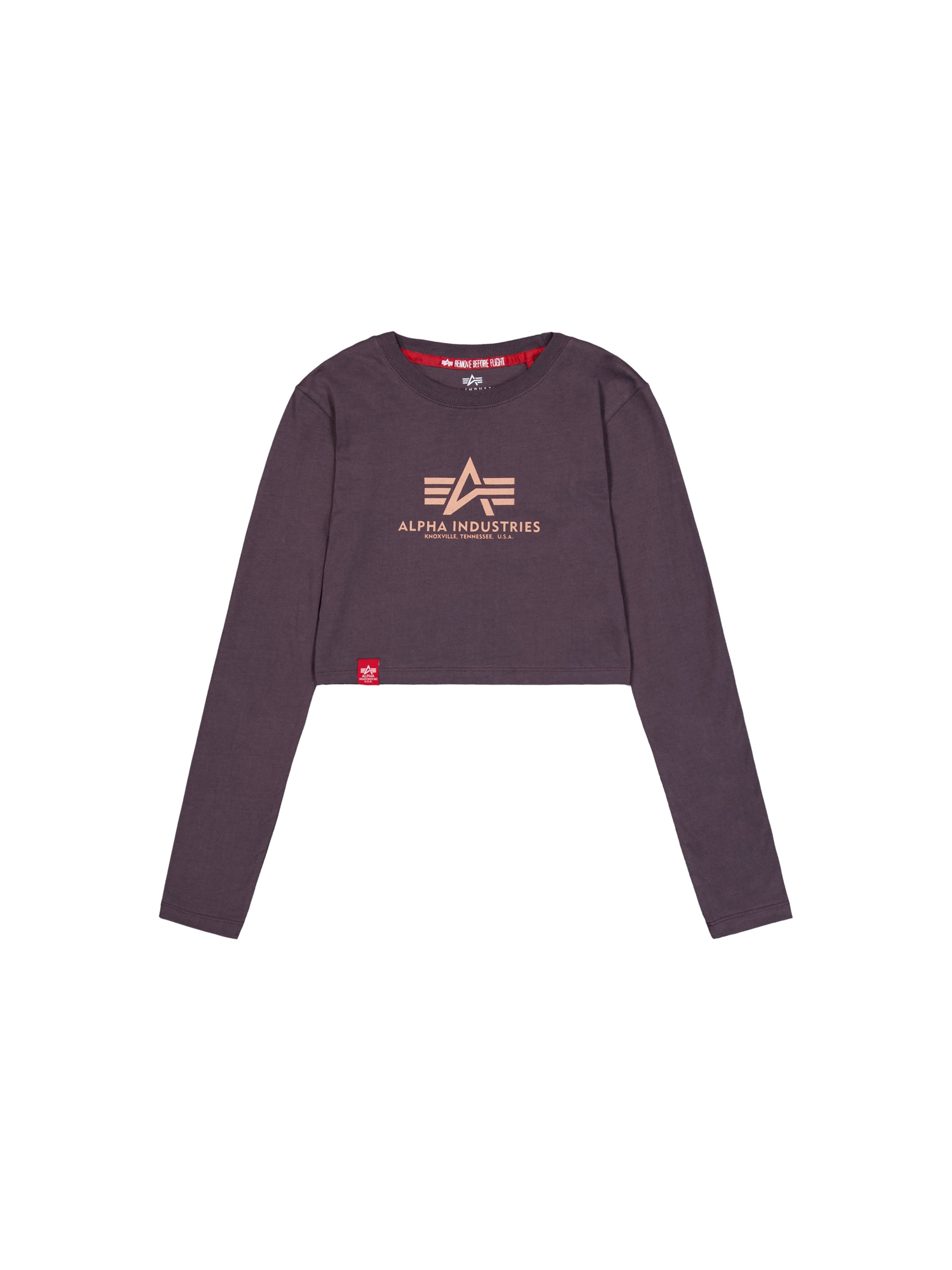 ALPHA INDUSTRIES Μπλουζάκι σε λιλά: μπροστά