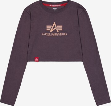 T-shirt ALPHA INDUSTRIES en violet : devant