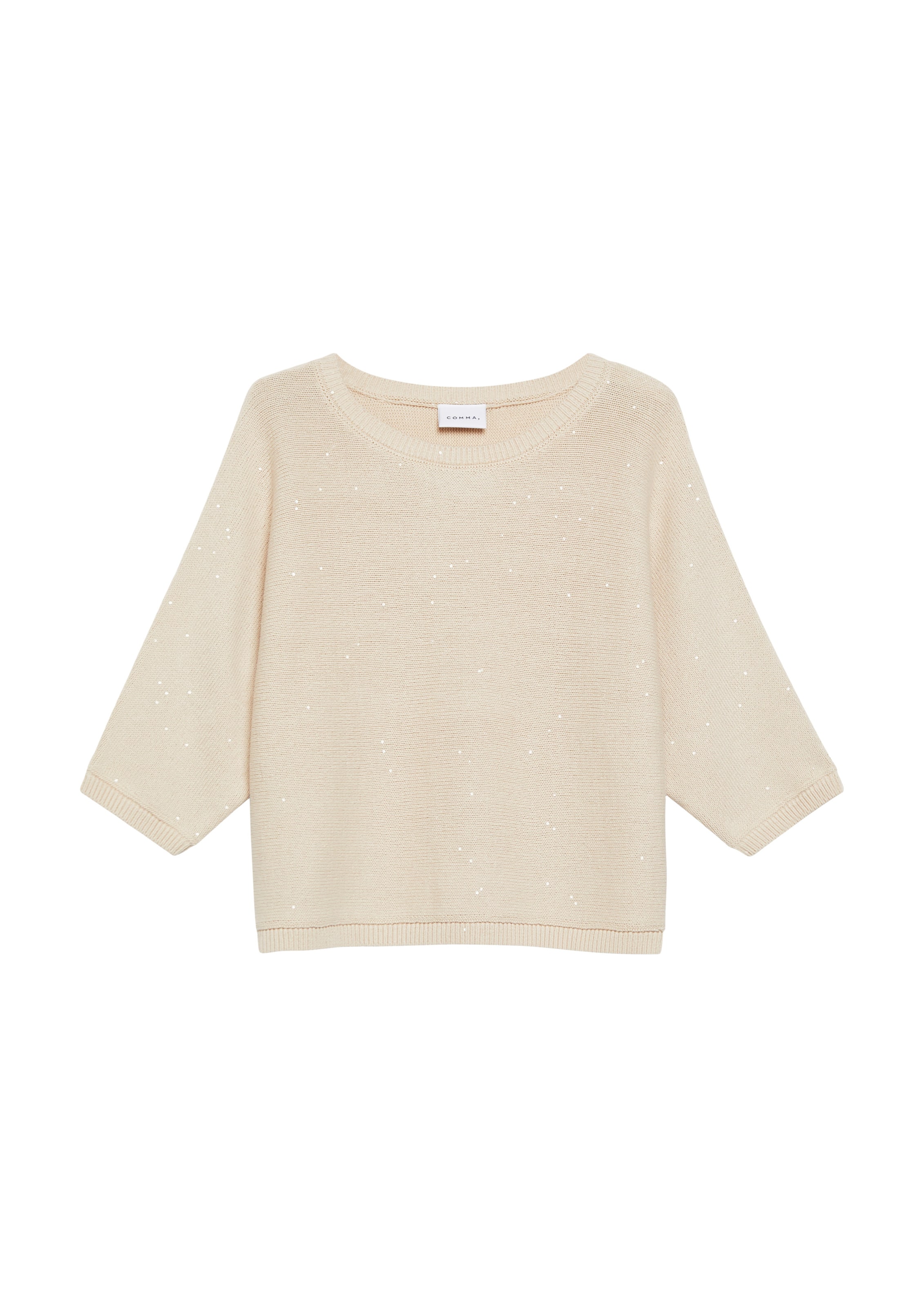 Pull-over COMMA en beige : devant