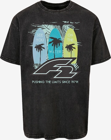 F2 Shirt 'F2 Surboards See You On The Water Sommer Vibe' in Black: front