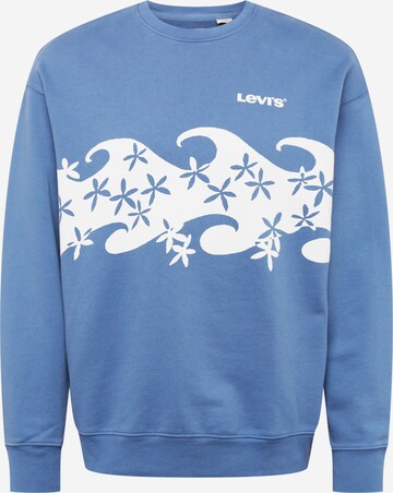 LEVI'S ® Sweatshirt 'Relaxd Graphic Crew' in Blue: front