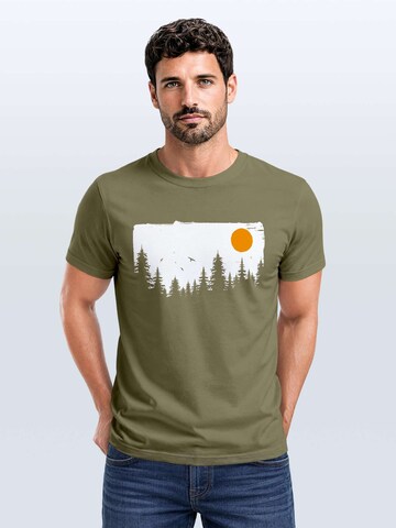 Neverless Shirt 'Forest'‌ in Grün