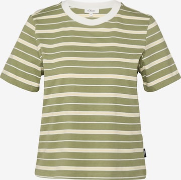 T-shirt s.Oliver en vert : devant