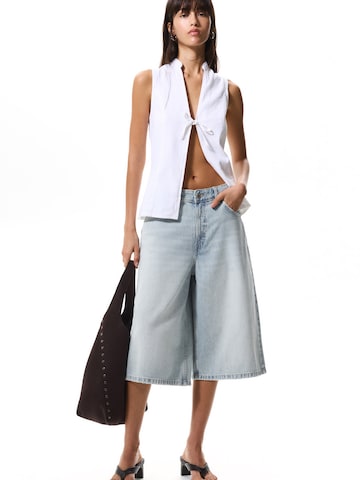 Pull&Bear Baggy Shorts in Blau