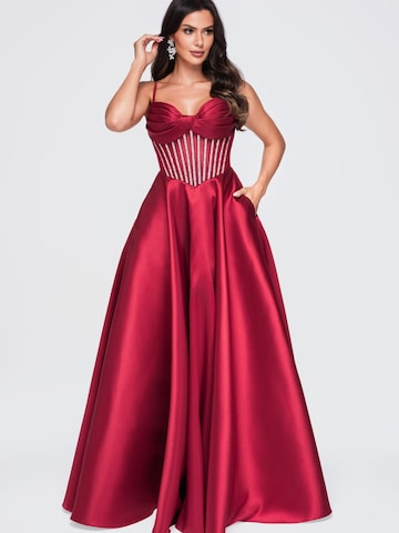 Ombre Abendkleid‌ in Rot