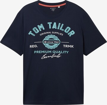 TOM TAILOR Men + Футболка в Синий: спереди