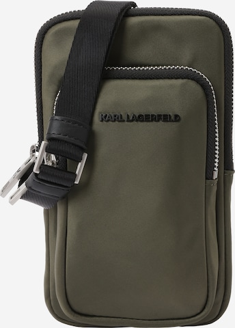 Karl Lagerfeld Olkalaukku 'K/ESSENTIAL' värissä vihreä: etupuoli