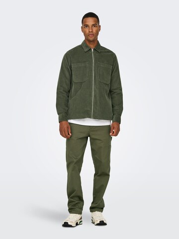 Only & Sons Regular Broek 'ONSEdge' in Groen