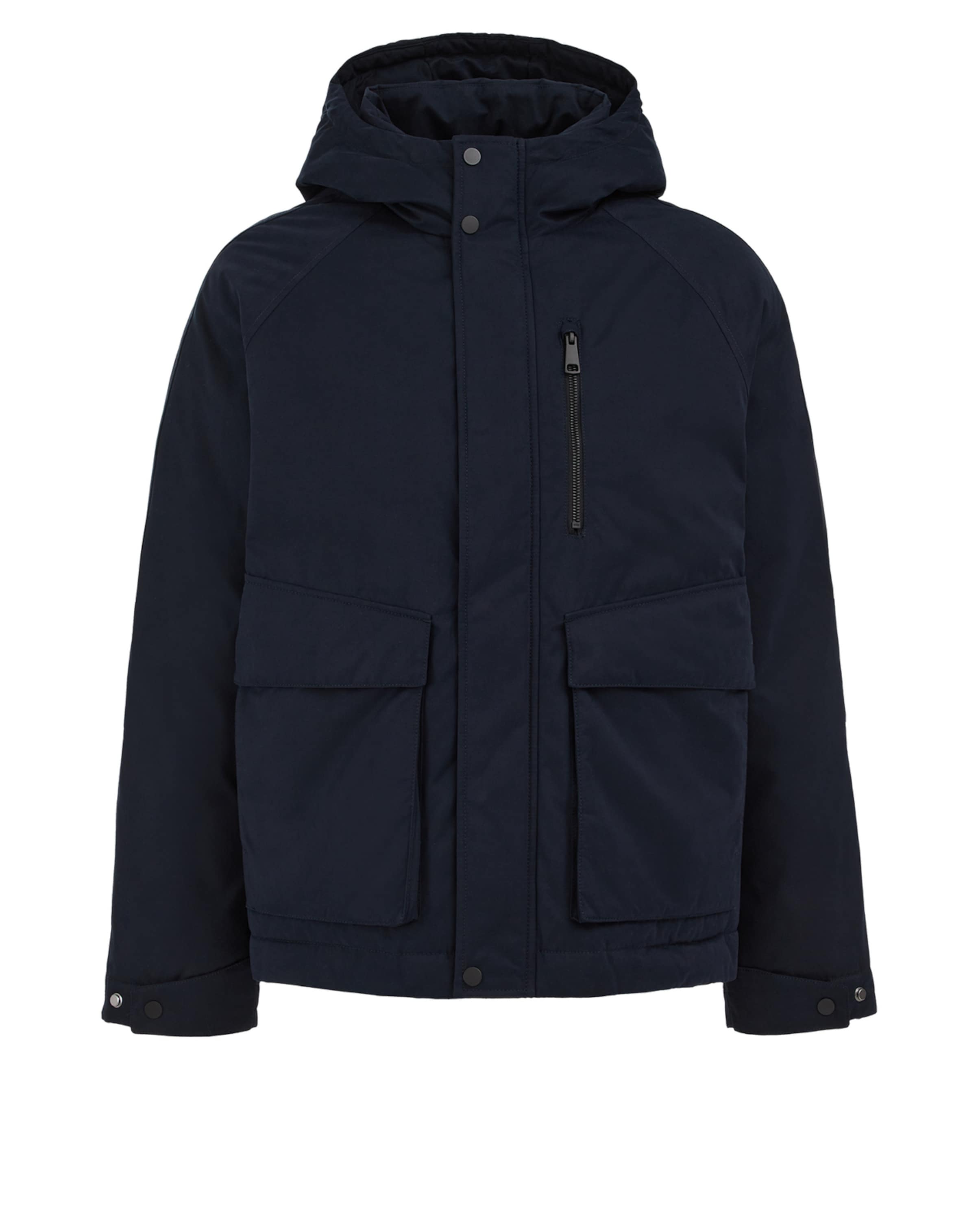 WE Fashion Χειμερινό μπουφάν σε μπλε: μπροστά