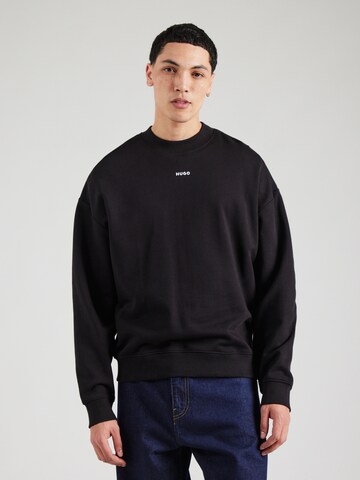 HUGO Sweatshirt 'Dapocrew' in Zwart: voorkant