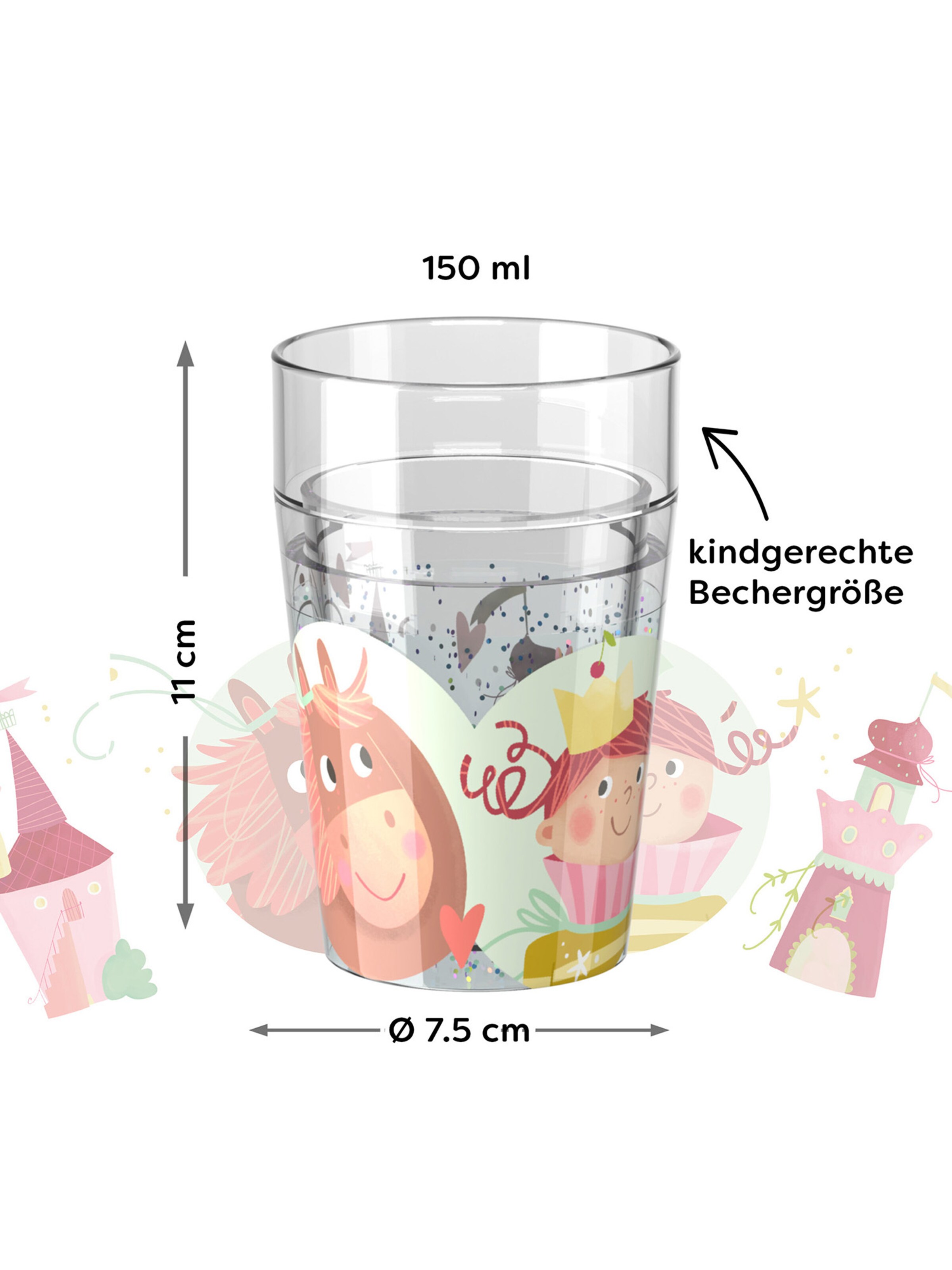 HABA Becher ' Glitzerbecher ' in Mischfarben