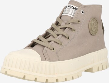 Boots Palladium en beige : devant