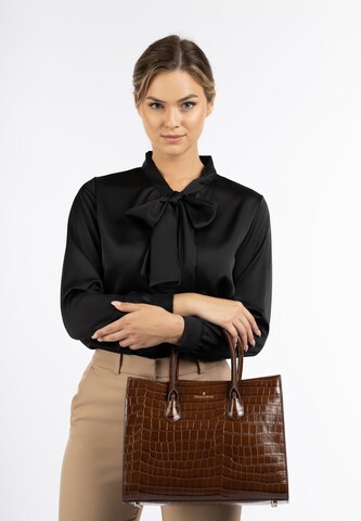 DreiMaster Klassik Handbag 'Colina' in Brown: front