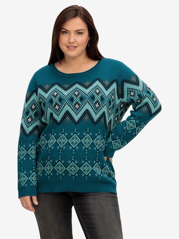 SHEEGO Sweater in Blue: front