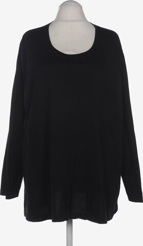 Ulla Popken Langarmshirt 9XL in Schwarz: predná strana