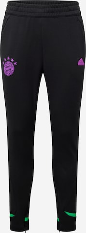 Coupe slim Pantalon de sport 'FC Bayern München Designed for Gameday' ADIDAS SPORTSWEAR en noir : devant