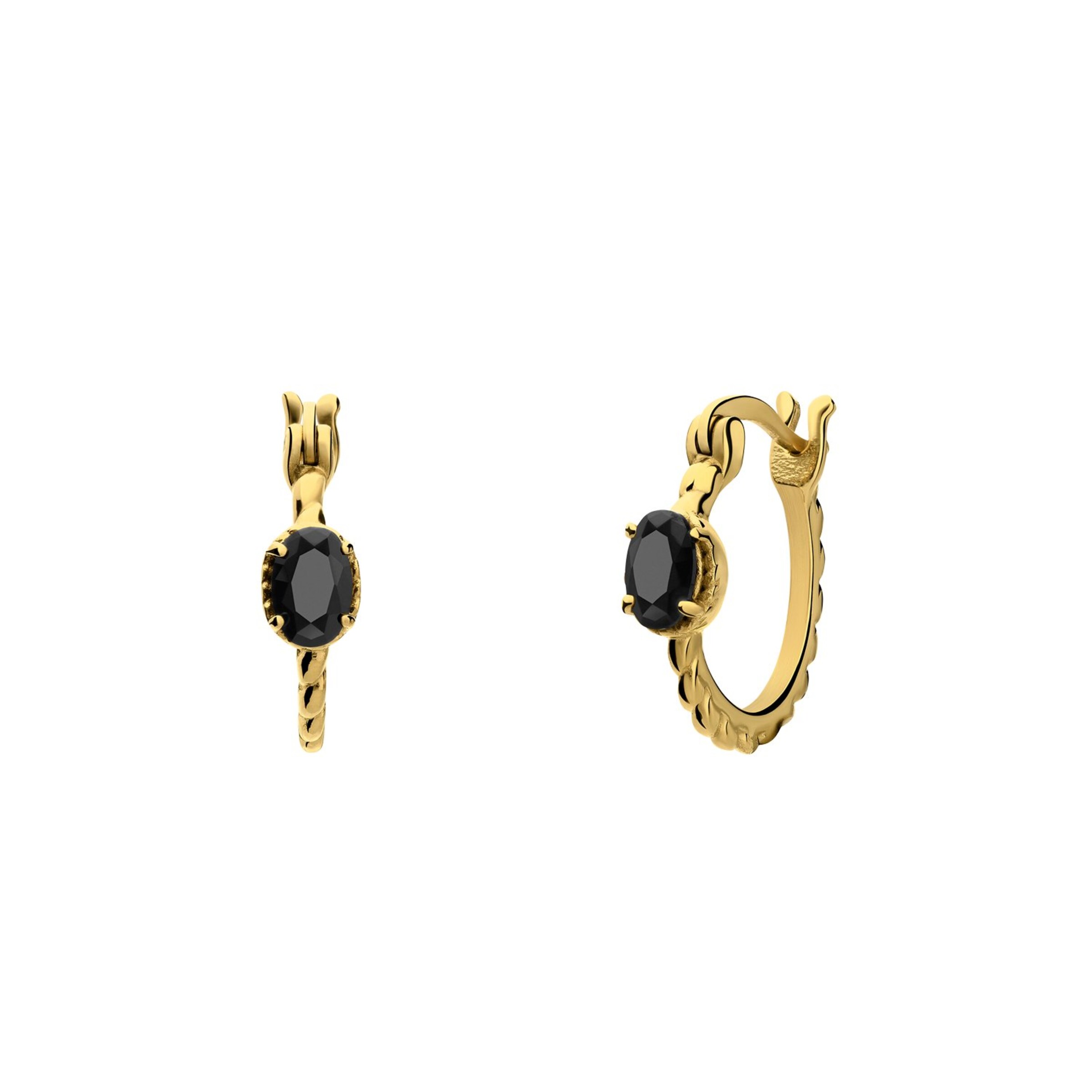 Lucardi Earrings 'Vintage' in Gold: front
