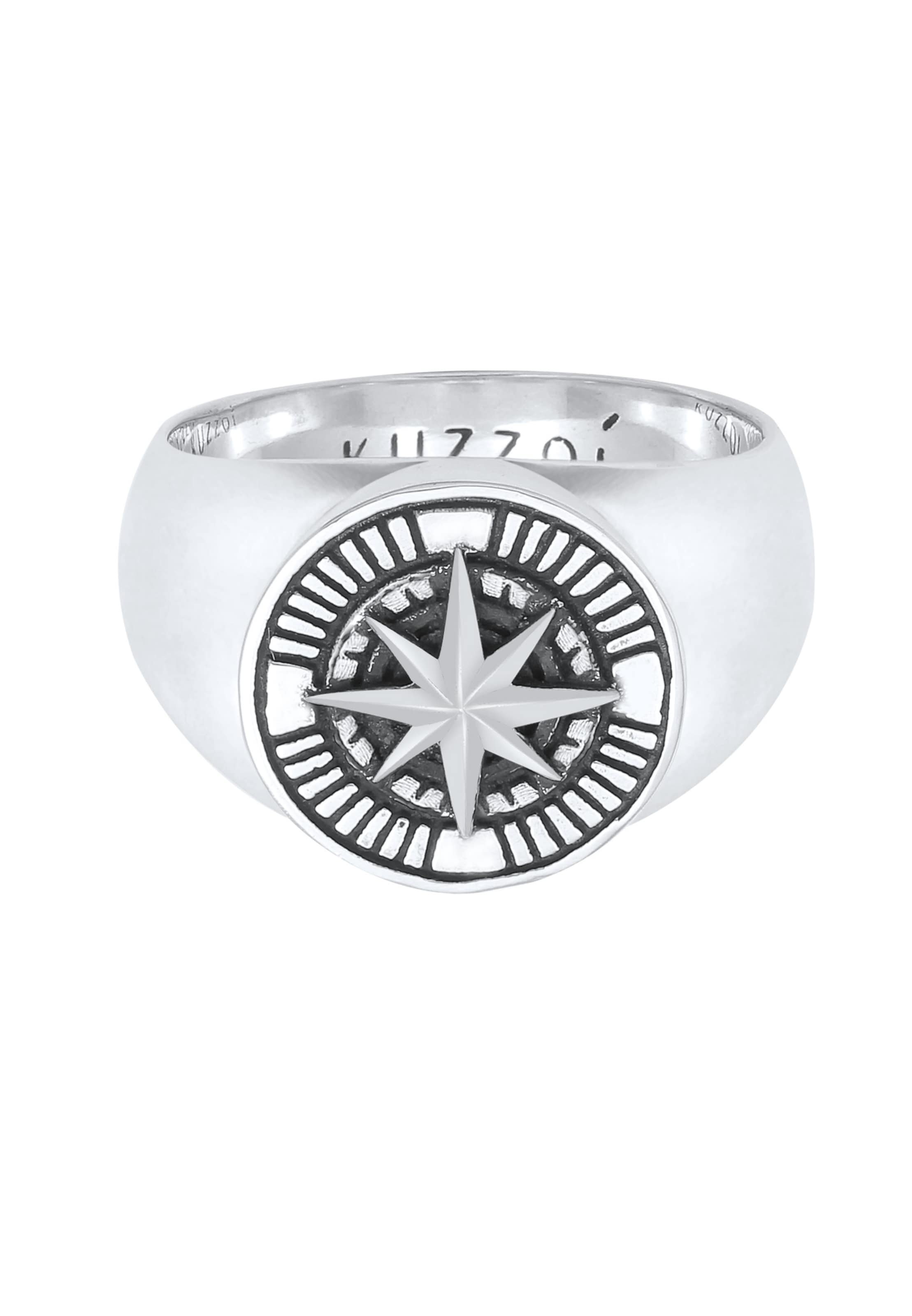 Bague 'Kompass' KUZZOI en argent