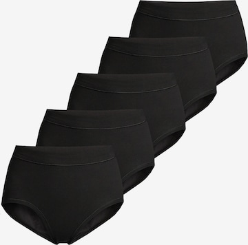 ESGE Slip 'Basic - Feinripp' in Schwarz: Vorderseite