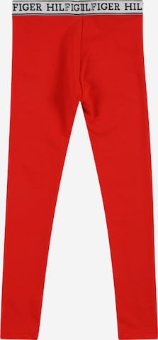 TOMMY HILFIGER - Skinny Leggings en rojo