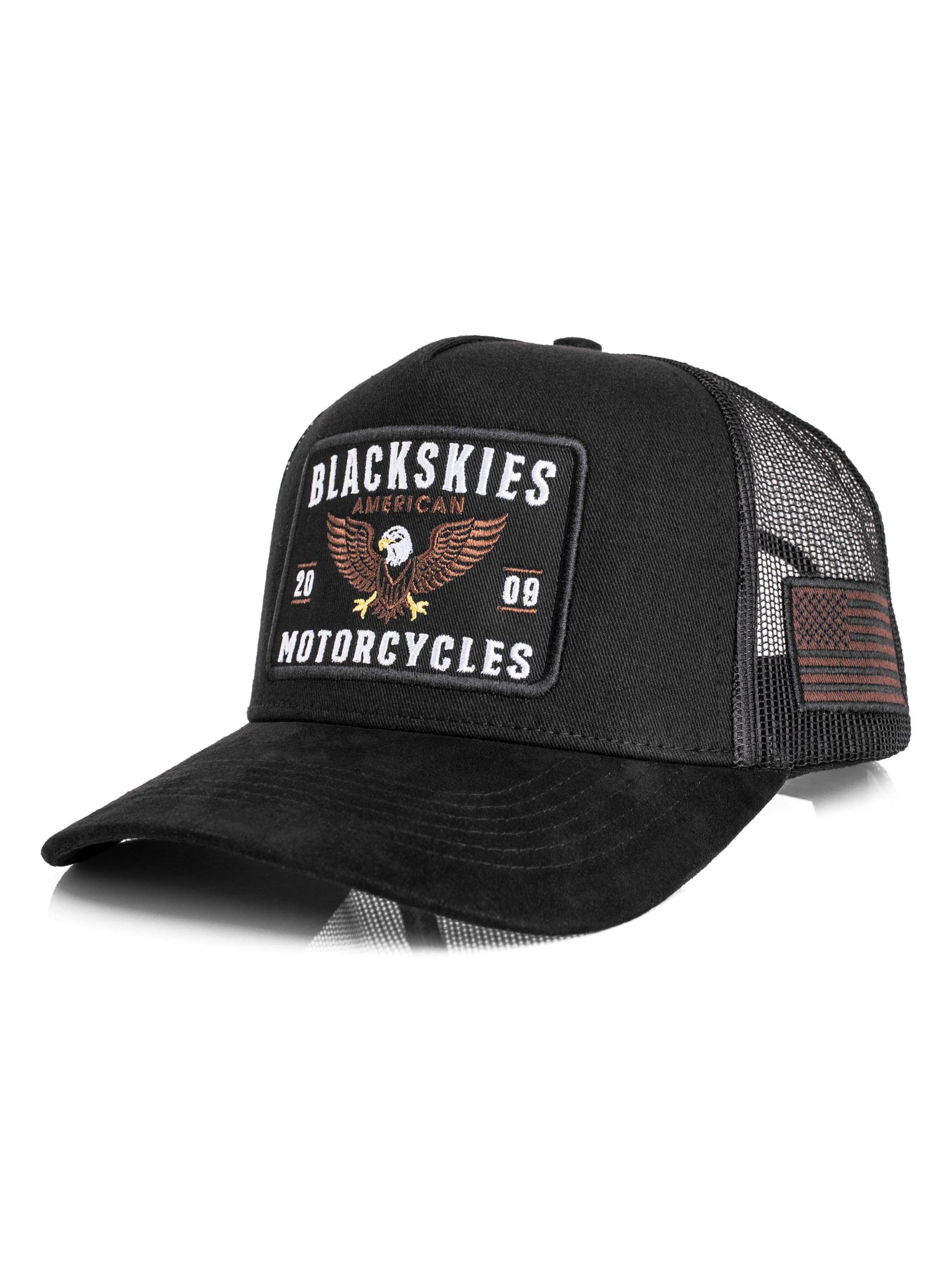 Blackskies Cap 'American Motorcycles'‌‌‌‌‌‌ in Schwarz: Vorderseite