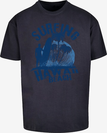 F4NT4STIC T-Shirt 'Hawaii Surf Beach Summer' in Blau: Vorderseite