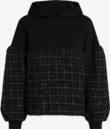 Sweat-shirt Karl Lagerfeld en noir : devant