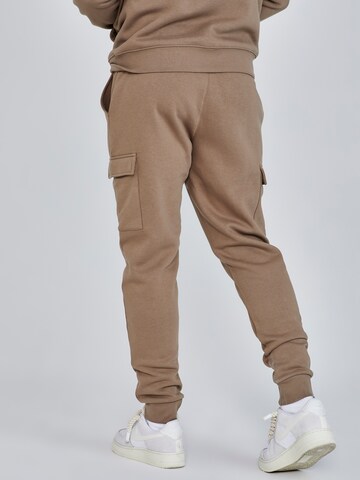 SikSilk Tapered Cargo Pants in Brown