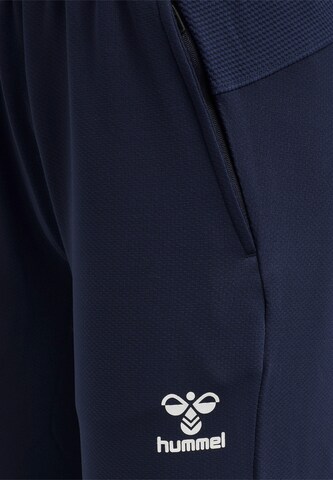 Hummel Slimfit Sportbroek 'Poly' in Blauw