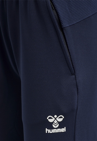 Hummel Slimfit Sporthose 'Poly' in Blau