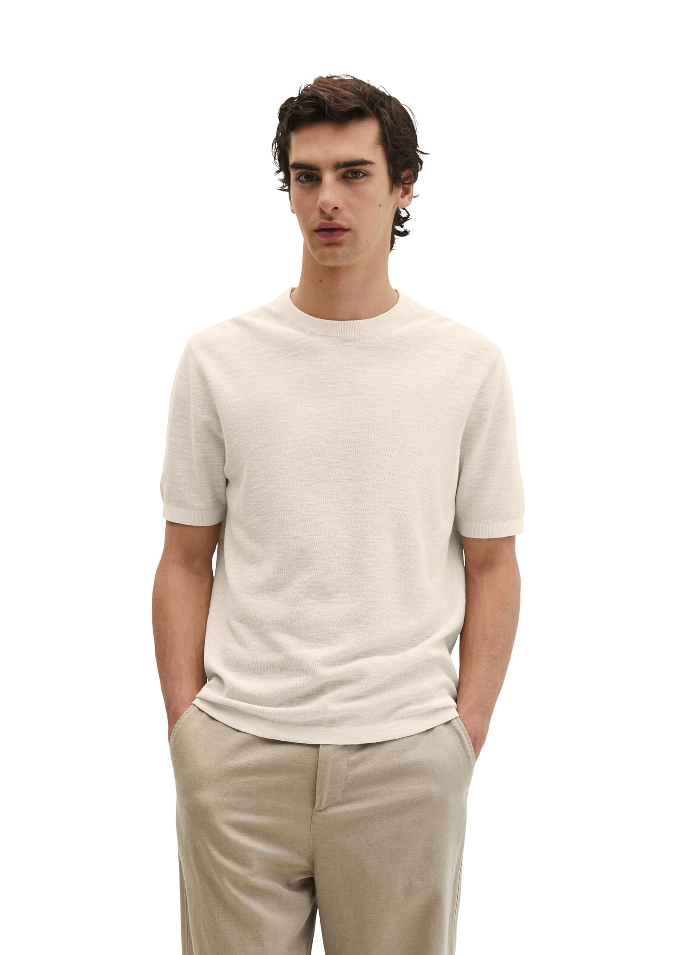 Marc O'Polo Shirt in Beige: voorkant