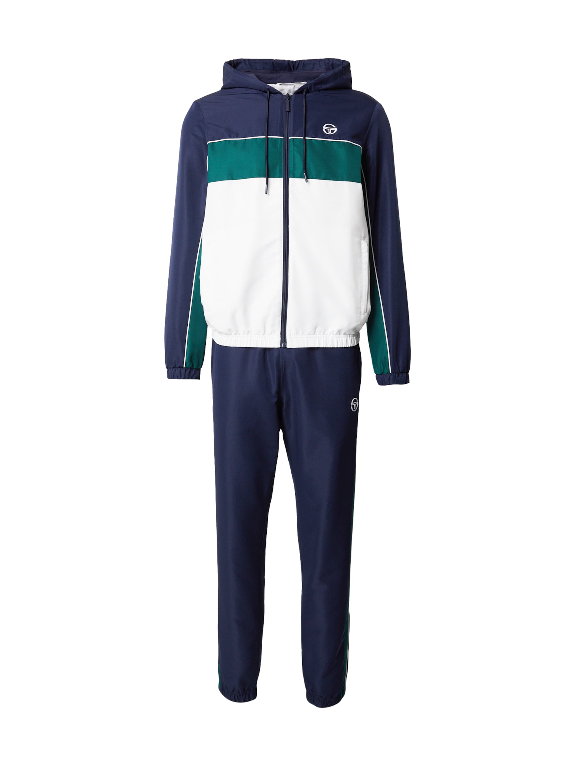 Sergio Tacchini Sweat suit 'Quarzo' in Dark blue / Dark green / White, Item view