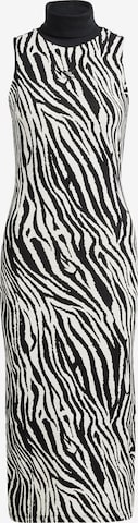 Abito 'Allover Zebra Animal Print' di ADIDAS ORIGINALS in bianco: frontale