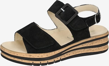 WALDLÄUFER Sandals 'K-Arlene' in Black: front